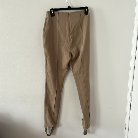Song of Style Taupe Nude Pintuck seam Laurette Pants Size Medium - Picture 8 of 8